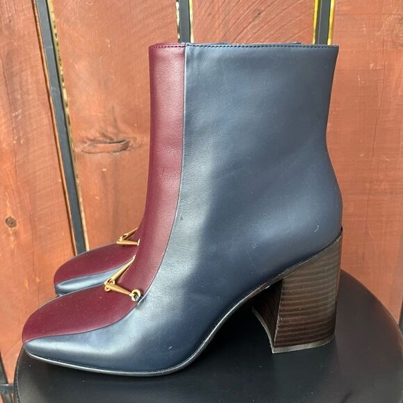 Tory Burch Equestrian Link Leather Ankle Bootie 85MM size 9M - Picture 4 of 7